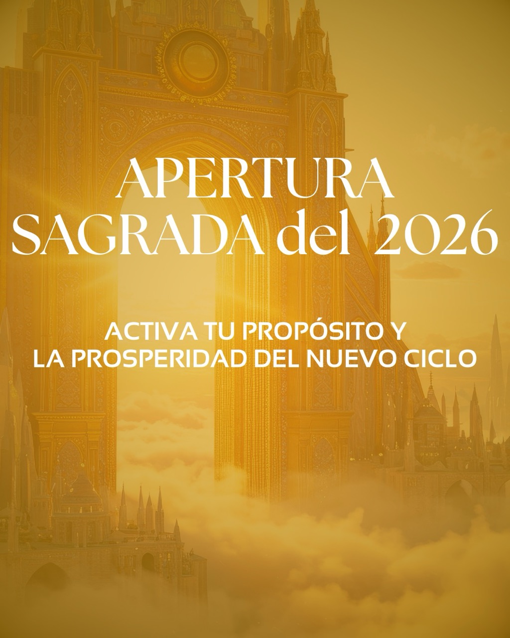 APERTURA SAGRADA DEL 2026